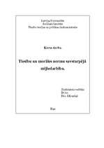Referāts 'Tiesību un morāles normu savstarpējā mijiedarbība', 1.