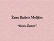 Prezentācija 'Žans Batists Moljērs "Dons Žuans"', 1.