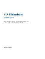 Biznesa plāns 'SIA "Pildmaizītes". Biznesa plāns', 1.