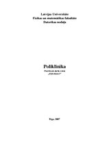 Paraugs 'Praktiskais darbs kursā "Datu bāzes"', 1.