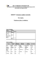 Paraugs 'Lēmumu analīzes metodes. Pasākumu plāna izveidošana', 1.