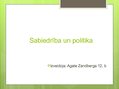 Prezentācija 'Sabiedrība un politika', 1.