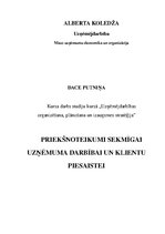 Referāts 'Priekšnoteikumi sekmīgai uzņēmuma darbībai un klientu piesaistei', 1.