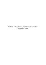 Referāts 'Politiskās partijas “Latvijas Sociāldemokrātu savienība” programmas analīze', 1.