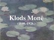 Prezentācija 'Klods Monē', 1.