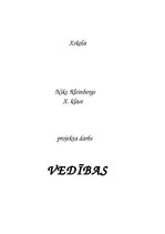 Referāts 'Vedības Latvijā', 1.