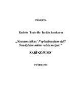 Referāts 'Neesam cūkas! Nepiesārņojam vidi! Saudzēsim mūsu valsts mežus!', 1.