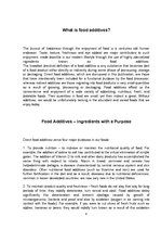 Konspekts 'Food Additives', 4.