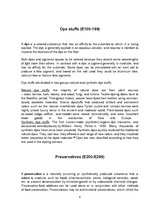 Konspekts 'Food Additives', 8.