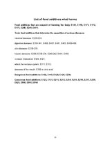 Konspekts 'Food Additives', 11.
