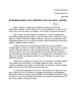 Eseja '"Sirdsapziņa padara mūs cildenākus, bet mūsu dzīvi - grūtāku" (Ēzops)', 1.