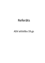 Konspekts 'ASV attīstība 19.gadsimtā. Pilsoņu karš', 1.