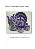 Referāts 'Keramika un ģeometriskie pārveidojumi', 1.