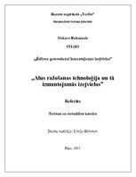 Referāts 'Alus ražošanas tehnika', 1.
