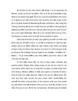 Eseja 'Standing up for what You Believe Is a Reflection of Your Integrity', 2.