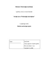 Referāts 'Mācību motivācijas izpēte', 1.