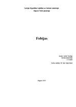 Referāts 'Fobijas', 1.