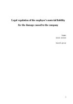 Diplomdarbs 'Darbinieka materiālās atbildības par nodarīto zaudējumu uzņēmumam tiesiskais reg', 2.