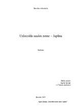 Referāts 'Japāna - uzlēcošās saules zeme', 1.