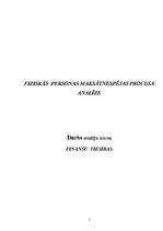 Referāts 'Fiziskas personas maksātnespējas procesa analīze', 1.