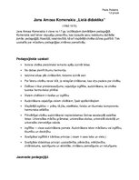 Konspekts 'Jans Amoss Komenskis "Lielā didaktika"', 1.