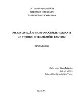 Diplomdarbs 'Nieres audzēju morfoloģiskie varianti un stadiju ietekmējošie faktori', 1.