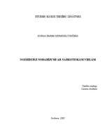 Referāts 'Noziedzīgi nodarījumi ar narkotiskām vielām', 1.