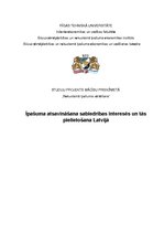 Referāts 'Īpašuma atsavināšana sabiedrības interesēs un tās pielietošana Latvijā', 1.