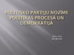 Prezentācija 'Politisko partiju nozīme politikā', 1.