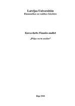 Referāts 'Peļņa un tās analīze', 1.