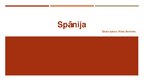 Prezentācija 'Spānija', 1.