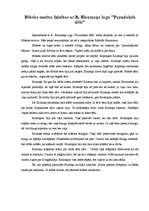 Eseja 'Bībeles motīva līdzība ar R.Blaumaņa lugas "Pazudušais dēls" sižetu', 1.