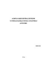 Referāts 'Agrīnās kristietības ietekme uz pedagoģiskās domas, izglītības attīstību', 1.