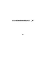 Referāts 'Ieņēmumu analīze SIA "X"', 1.