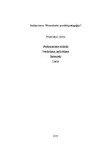 Paraugs 'Studiju kurss “Pirmsskolas speciālā pedagoģija” Praktiskais darbs
Pašizpausme m', 1.