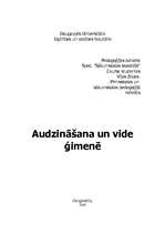 Referāts 'Audzināšana un vide ģimenē', 1.