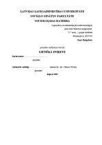 Referāts 'Lietišķā etiķete', 1.