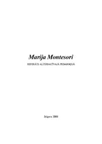 Referāts 'Marija Montesori', 1.