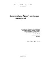 Konspekts 'Beznosaukuma līgumi', 1.