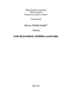 Referāts 'Sods kā juridiskās atbildības sastāvdaļa', 1.