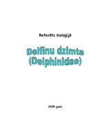 Referāts 'Delfīnu dzimta', 1.