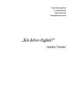 Referāts 'Andra Tertata raksta "Kā dzīvo čigāni?" analīze', 1.