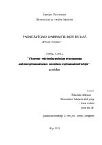 Referāts 'Eksportu veicinošas atbalsta programmas mikrouzņēmumiem un mazajiem uzņēmumiem L', 1.