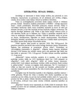Konspekts 'Literatūra Senajā Indijā', 1.