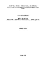 Diplomdarbs 'LSPA studentu personības iezīmes un emocionālā inteliģence', 1.