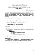 Diplomdarbs 'LSPA studentu personības iezīmes un emocionālā inteliģence', 51.