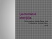 Konspekts 'Ģeotermālā enerģija', 1.