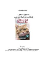 Eseja 'Home Reading. James Bowen "A Street Cat Named Bob"', 1.