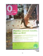 Referāts 'Neverbālie elementi uzņēmuma "Bite Latvija" 2009.gada drukāto mediju reklāmās', 56.