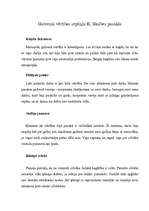 Eseja 'Galvenās vērtības septiņās K.Skalbes pasakās', 1.